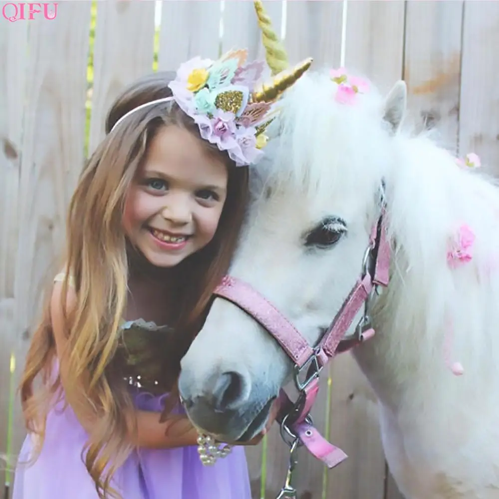 QIFU Pin The Horn On Unicorn Party Game детское украшение на день рождения в виде единорога