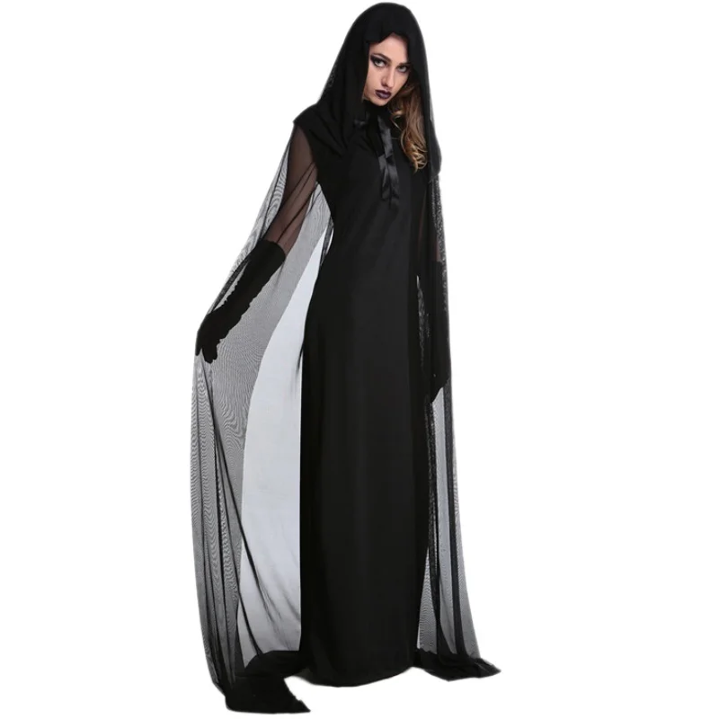 Long Women Dancing skirt Halloween witch vampire costume dance dress stage Costume singer dancer |