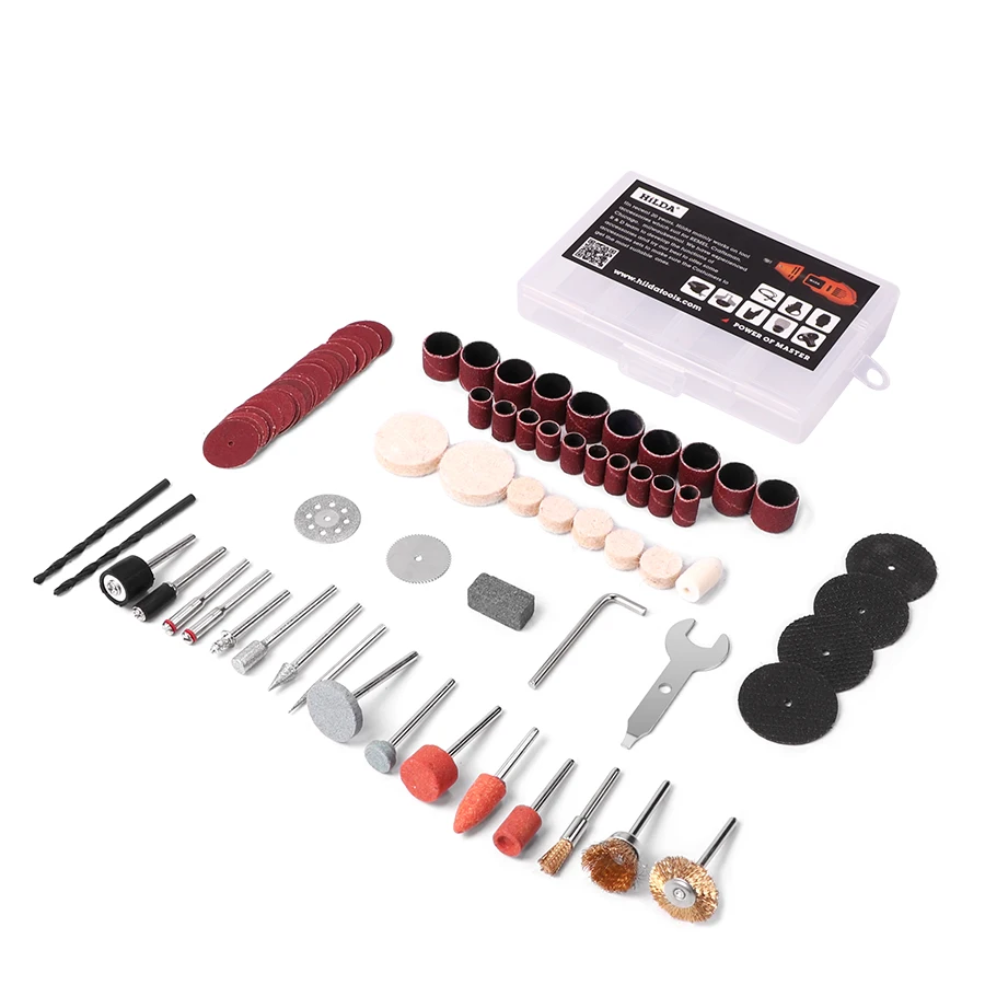 

92Pcs Wood Metal Engraving Electric Rotary Tool Accessory for Dremel Bit Set Grinding Polish Cutting Cut 1/8" for Dremel