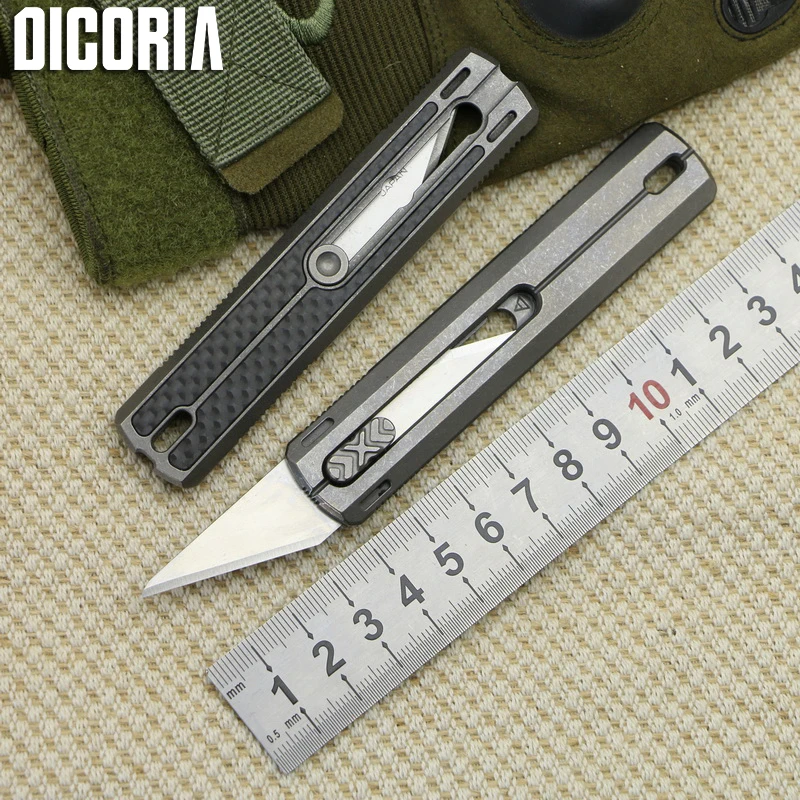DICORIA District 9 оригинальный нож для резки бумаги из титана ручка Лезвие нержавеющей
