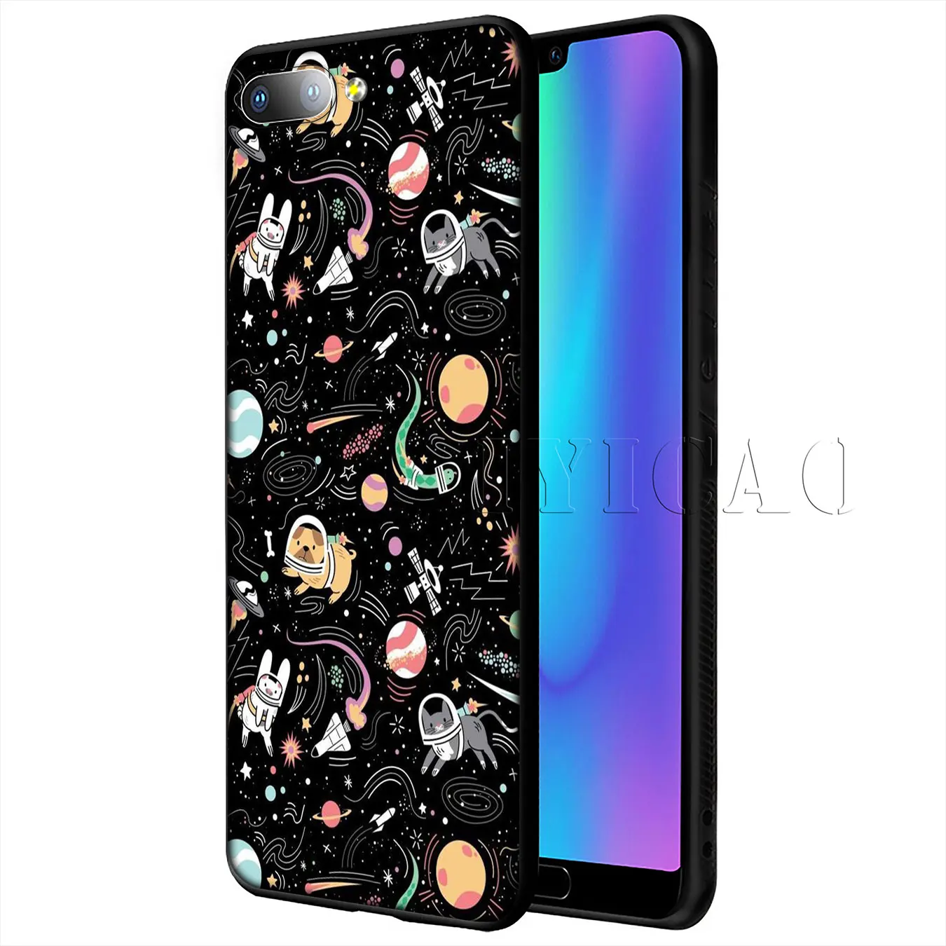 Iyicao чужой считаем НЛО мягкий чехол для huawei P20 Pro P10 P8 P9 P30 Lite Mini 2017 P Smart 2019 крышка |