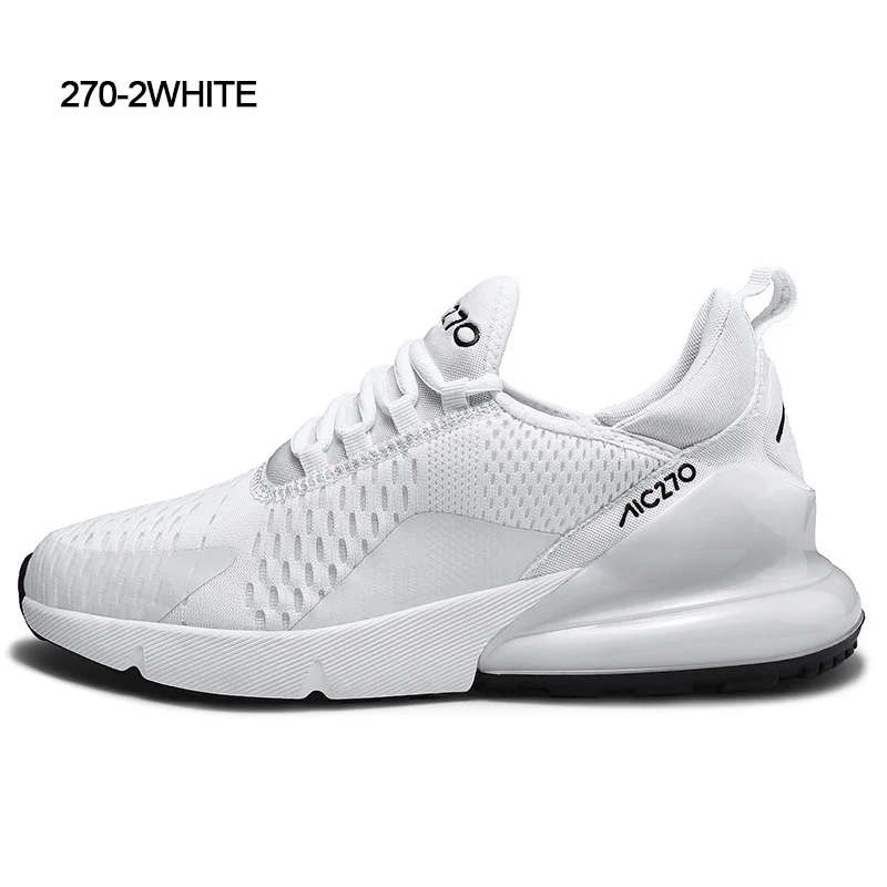 270-2White Фирменный дизайн,, новые мужские кроссовки, модные, дышащие, на воздушной подушке, мужская повседневная обувь, Wo, мужские кроссовки, Zapatos De Hombre - Цвет: 270-2White