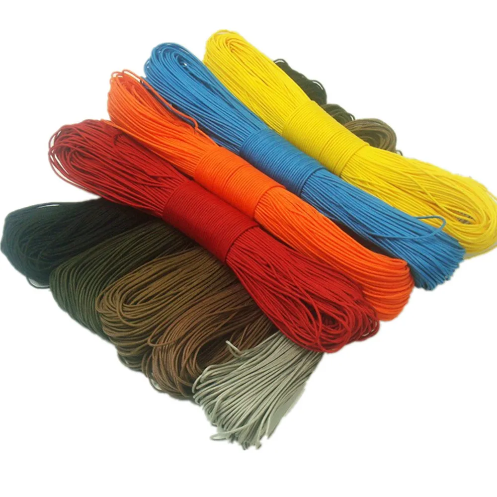 Паракорд с одной подставкой 2 мм 50 футов 100 футов|paracord 2mm|paracord survivalparacord parachute cord lanyard