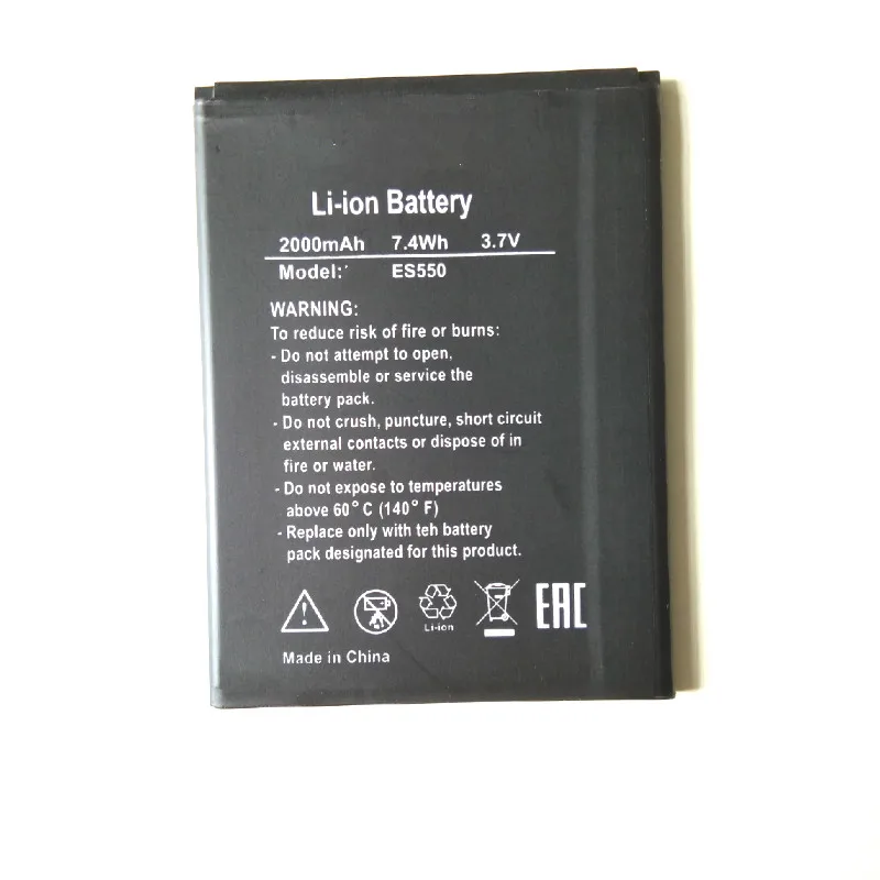 Westrock 2000mAh ES550 ES 550 батарея для DEXP Ixion сотового телефона|Батареи планшетов и
