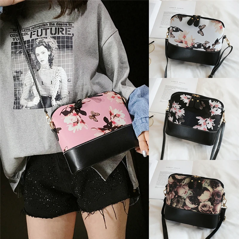 Сумка женская из кожзаменителя с цветочным узором 2019|Сумки ручками| |