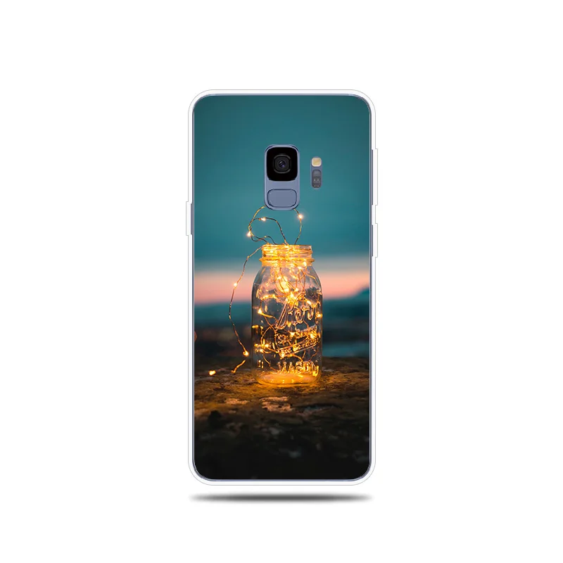 Силиконовый чехол для Samsung Galaxy S5 S6 S7 край S8 S9 S10 e плюс крышка светящиеся бутылки
