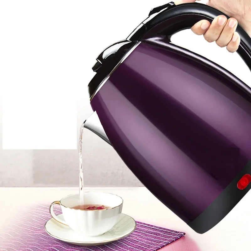 CLA98 2 бесплатная доставка синий светодиодный стеклянный электрический чайник