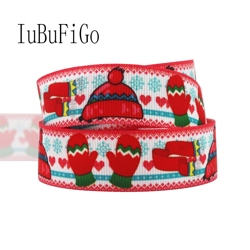 90 ярдов НОВАЯ РОЖДЕСТВЕНСКАЯ лента с перчатками шляпа шарф печатная для