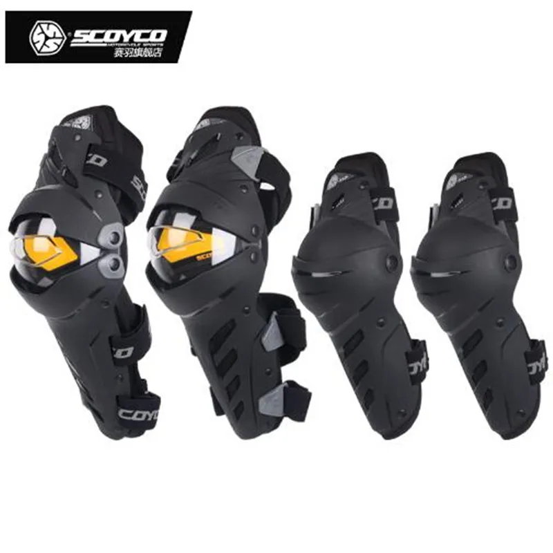Scoyco K17H17 защитный наколенник для мотоцикла Защитное снаряжение для улицы защитные наколенники для мотоцикла - Цвет: Черный