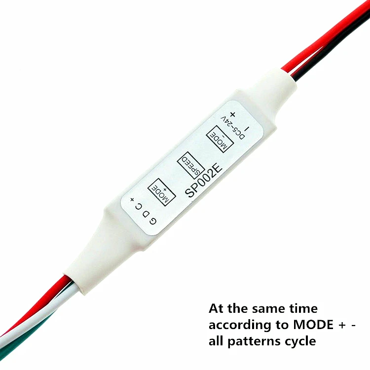 Мини контроллер RGB DC5 24V SP002E с 3 кнопками микроконтроллер для Dream полноцветная