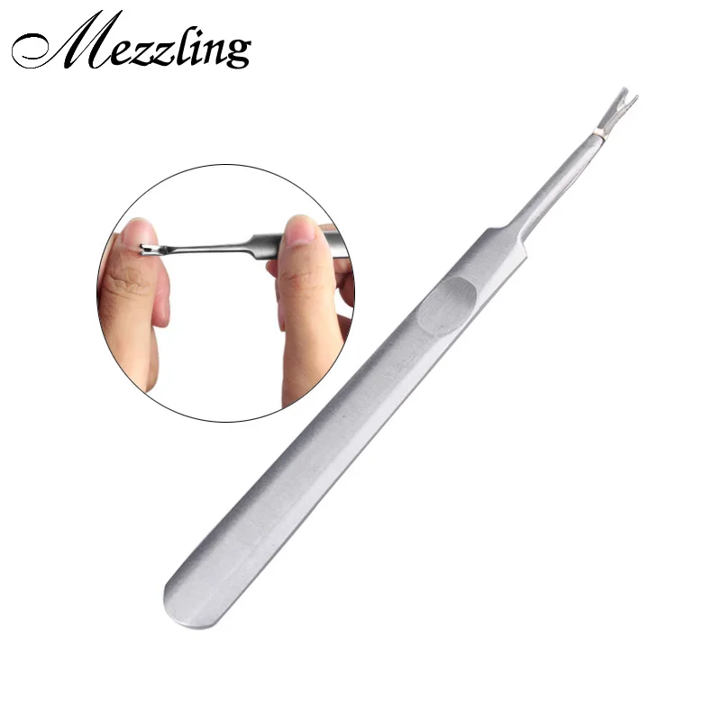 

1 Pcs Dead Skin Fork Nipper Pusher Trimmer Callus Cuticle Remover Manicure Pedicure Stainless Steel Nail Art Tool Beauty