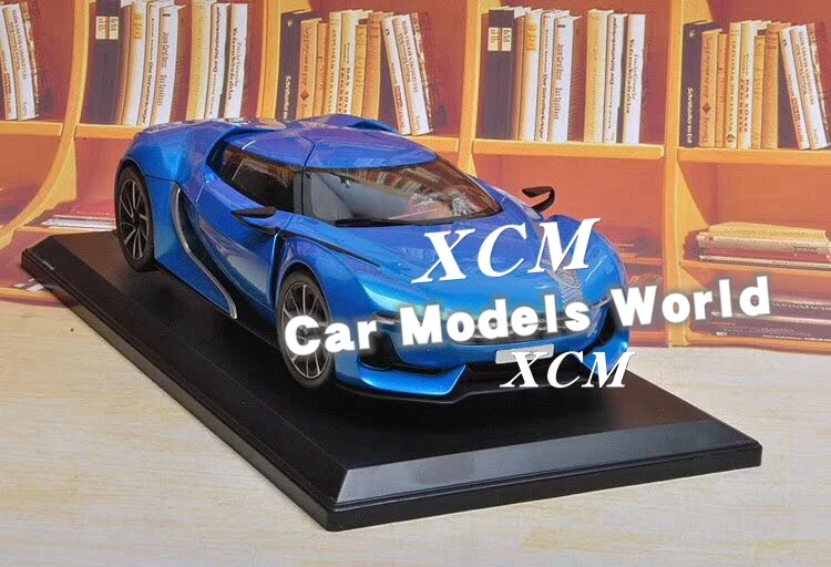 Литая под давлением модель автомобиля для Norev GT концепция автомобиля 1:18(синий)+ маленький подарок