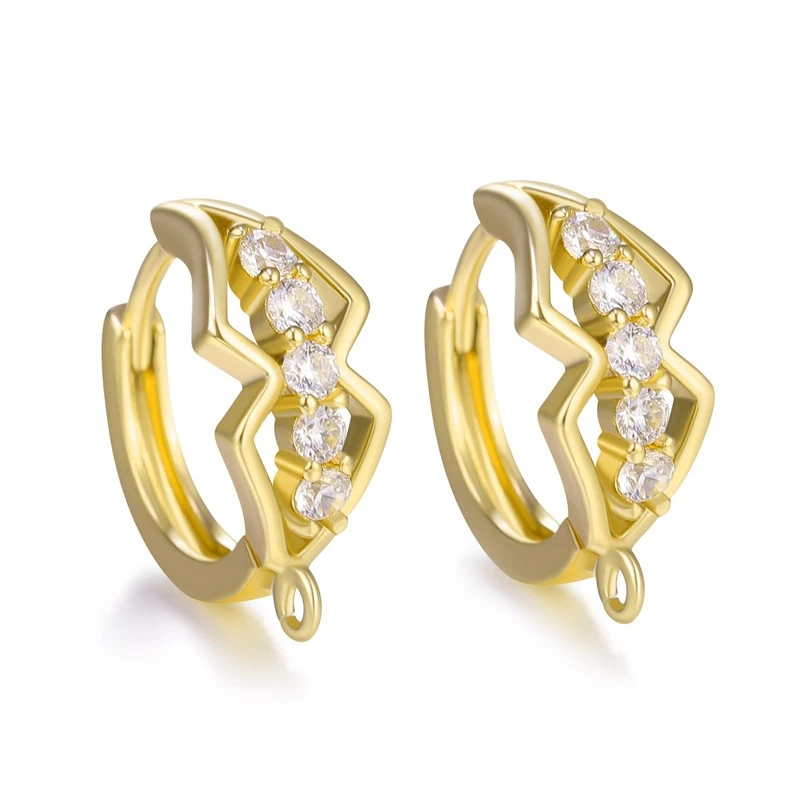 Gold Juya, новинка, швензы, сделай сам, серьги, фурнитура, золото/серебро, креативный, базовый, застежка, серьги, крючок, аксессуары для изготовления сережек ручной работы - Цвет: Gold