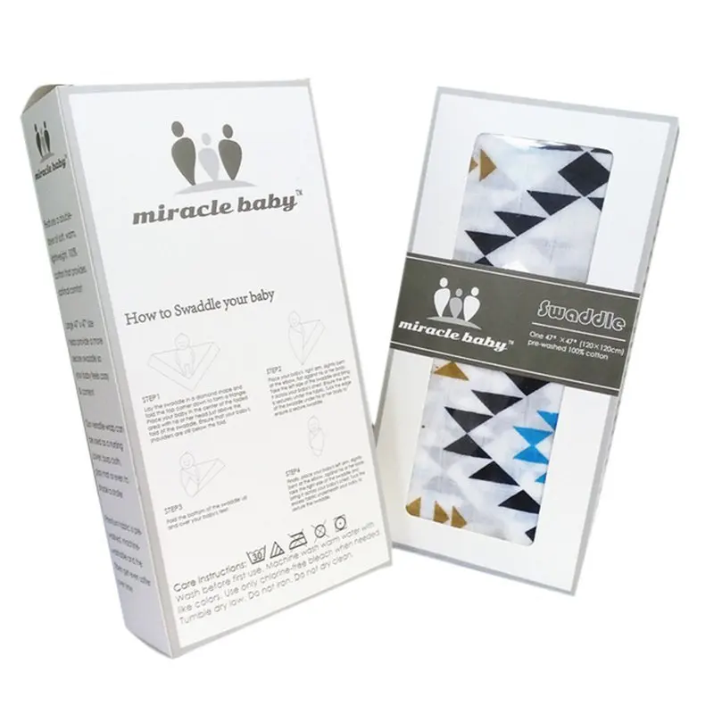 Хлопковое детское Пеленальное Одеяло муслин для новорожденных мягкое одеяло