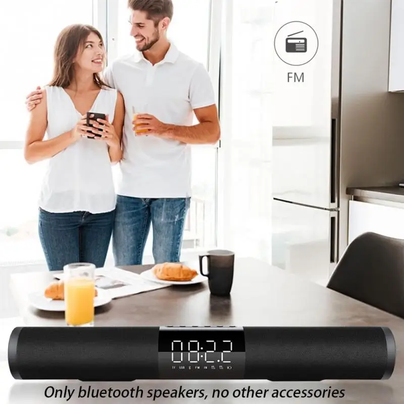 Домашний ТВ Bluetooth динамик объемный сабвуфер будильник беспроводная звуковая панель портативный Bluetooth динамик s