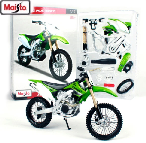 Набор моделей мотоциклов и велосипедов Maisto 1:12 KX 450F для самостоятельной сборки