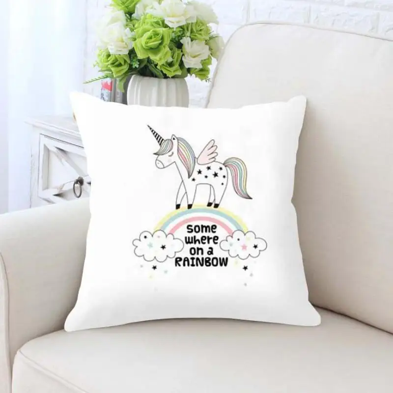 Домашняя детская декоративная розовая подушка в скандинавском стиле Kawaii с