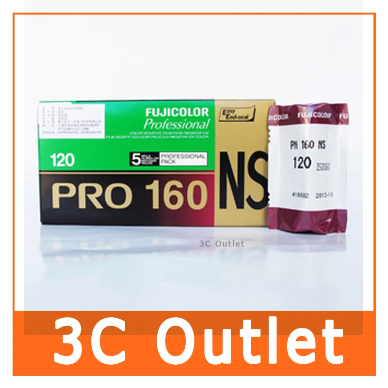 Fujifilm Fujicolor PRO 160NS 120 цветная отрицательная рулонная пленка 5 рулонов/упаковка |