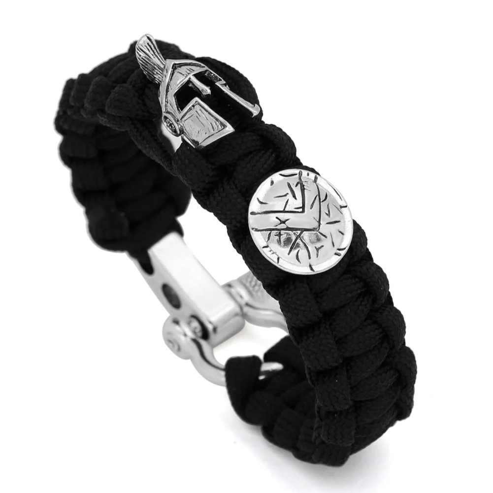 Паракорд выживания король Кобра Стиль Браслет Скоба для наружного размера