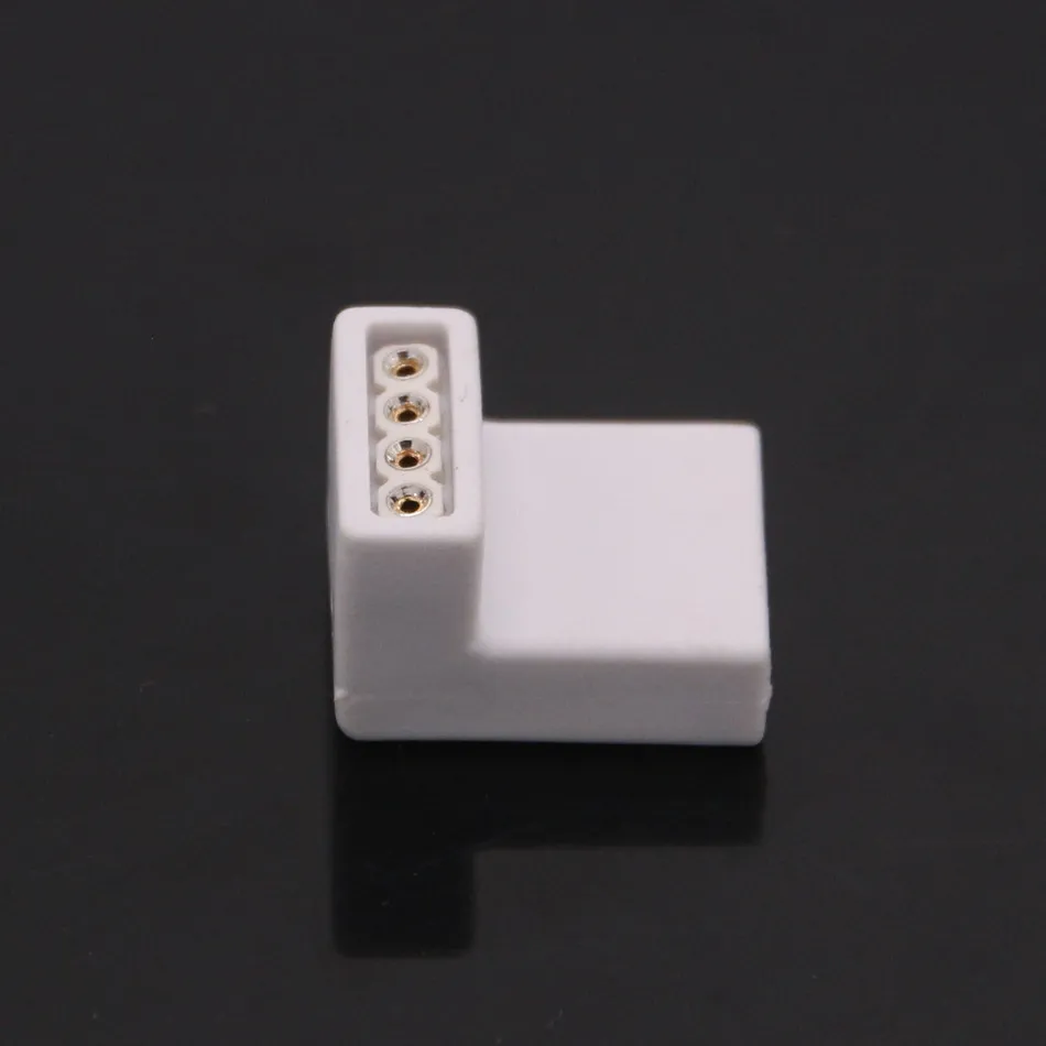 BEILAI 10 шт. l образный 4pin LED RGB Разъем для SMD 5050 Светодиодная лента Бесплатная сварка