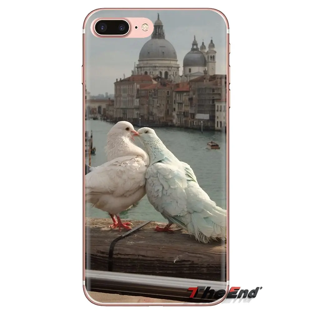 For Xiaomi Redmi 4A S2 Note 3 3S 4 4X 5 Plus 6 7 6A Pro Pocophone F1 Silicone Phone Skin Cover Pastel Pigeon Free beautiful bird |
