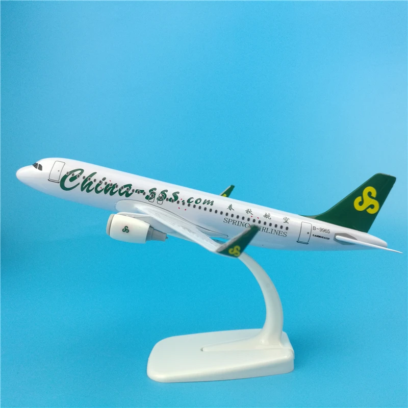 20 см весенние авиалинии A320 металлическая модель самолета Китай SSS.com Весна