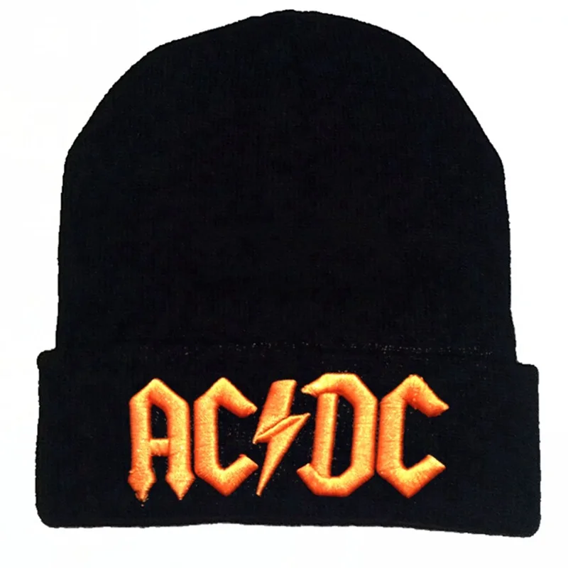 Группа AC/DC шапочка вязаная шапка унисекс регулируемые шляпы для косплея переменный ток/постоянный ток