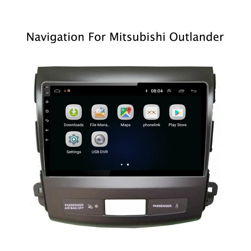 Ectwodvd 9 &quotAndroid 8 1 автомобильный DVD плеер gps навигация для Mitsubishi Outlander 2006 2007 2008 2009 2010