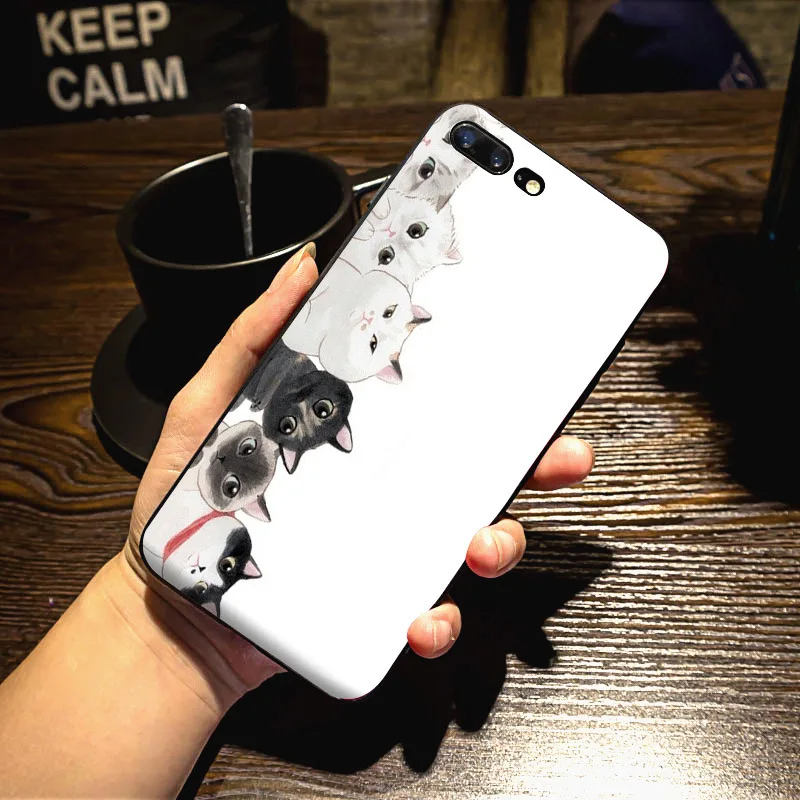 MaiYaCa милый кот красочные милые аксессуары для телефонов Чехол Apple iPhone 8 7 6 6S Plus X 5 5S