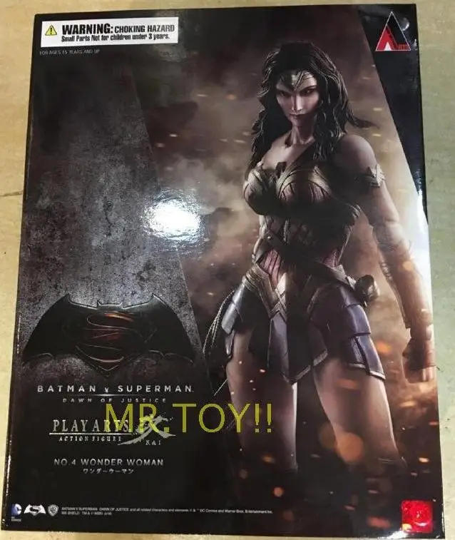 DC Wonder Woman Play Arts экшн игрушка фигурка 1/6 масштаб окрашенный вариант куклы аниме ПВХ