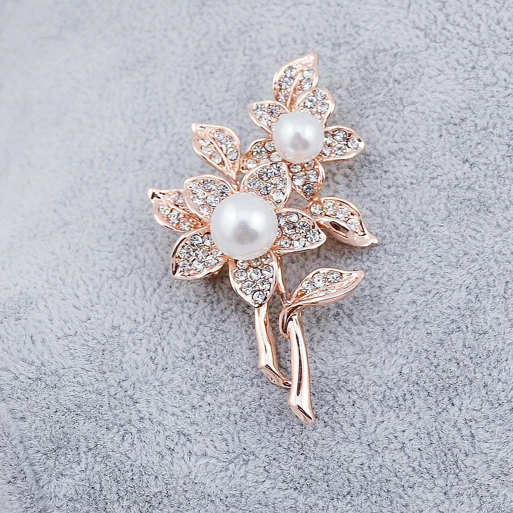 Zhen томоми цветок гибискуса имитация жемчужина чистый Красота Кристалл Брошь