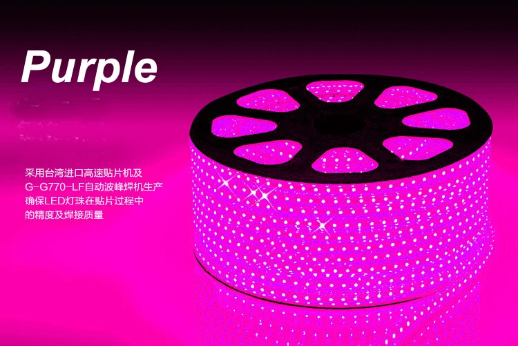 Free shipping 220V SMD 5050 led strip light+Power plug warm white/white/RGB 60leds/m 3014 120leds100m waterproof IP67 Strip | Лампы и
