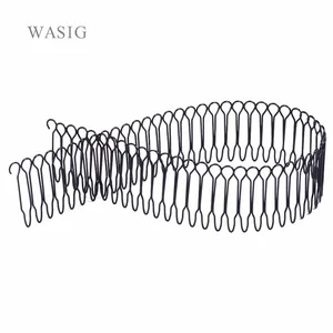 Самая низкая доставка (6 шт., 55 зубьевшт.) черный парик гребни для парика шапочка, конский хвост и кусочки волос