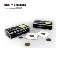 10boxlot total 500pcs v1 0 pccb cardborad coin holder paper card collection 12 different sizes for choice