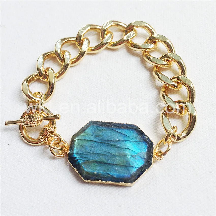 Браслет из камня для женщин большой модный браслет лабрадора качественный