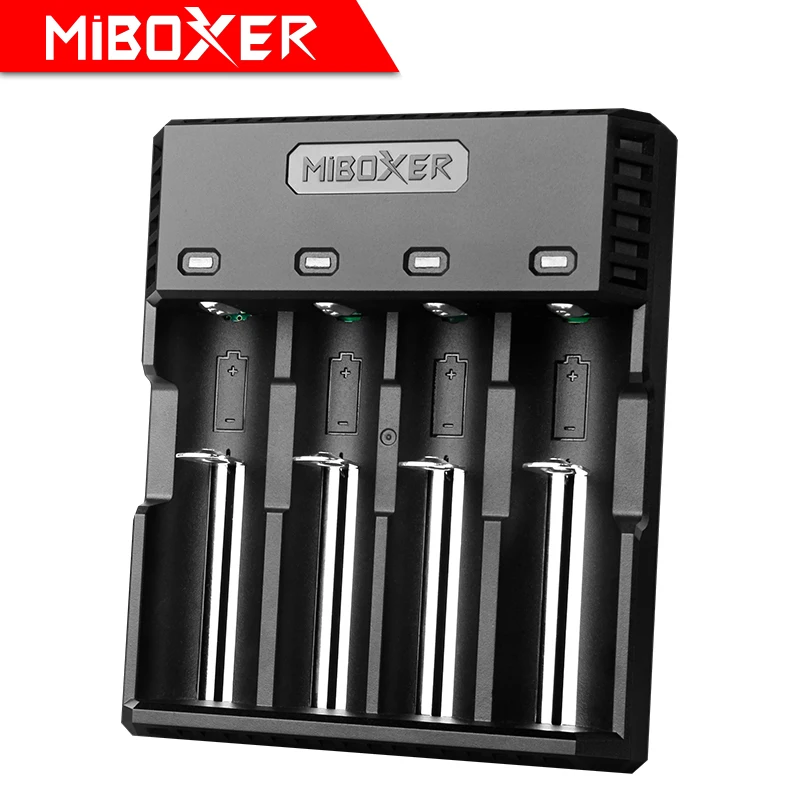 MIBOXER C4S зарядное устройство Speedy зарядное устройство для Ni-MH Ni-Cd AA AAA Li-Ion LiFePO4 IMR 10440 14500 16340 18650 26650
