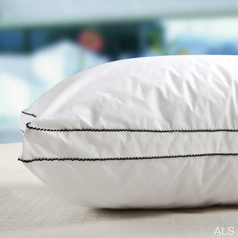 Одна пара 100% хлопок постельное белье для пятизвездочных отелей подушка шеи с