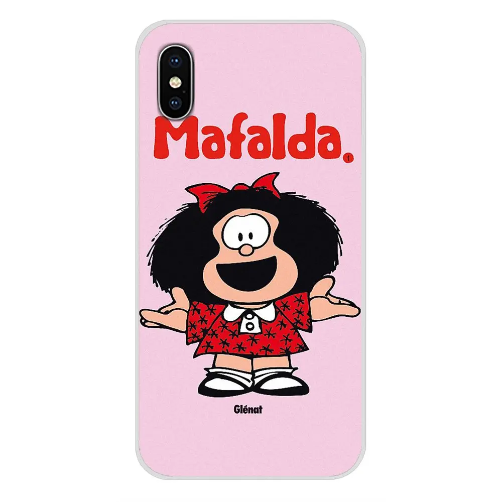 Для Huawei G7 G8 P7 P8 P9 P10 P20 P30 Lite Mini Pro P Smart Plus 2017 2018 2019 прозрачный ТПУ чехол Mafalda Girl