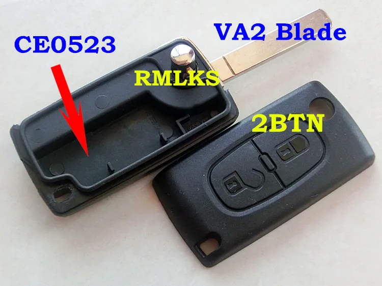 Складной ключ RMLKS для Peugeot 307 408 308 3008 Citroen CE0523 CE0536 | Автомобили и мотоциклы