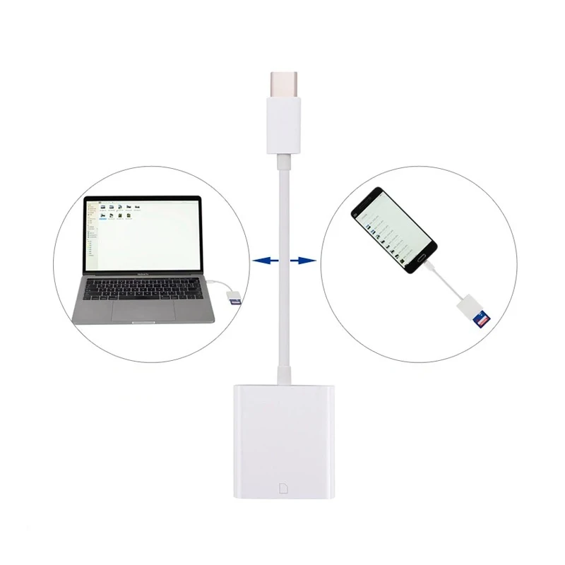 USB-C Тип-C для SD карты Камера Card Reader адаптер Apple MacBook Pro Samsung Galaxy LG sony Google Pixel телефона