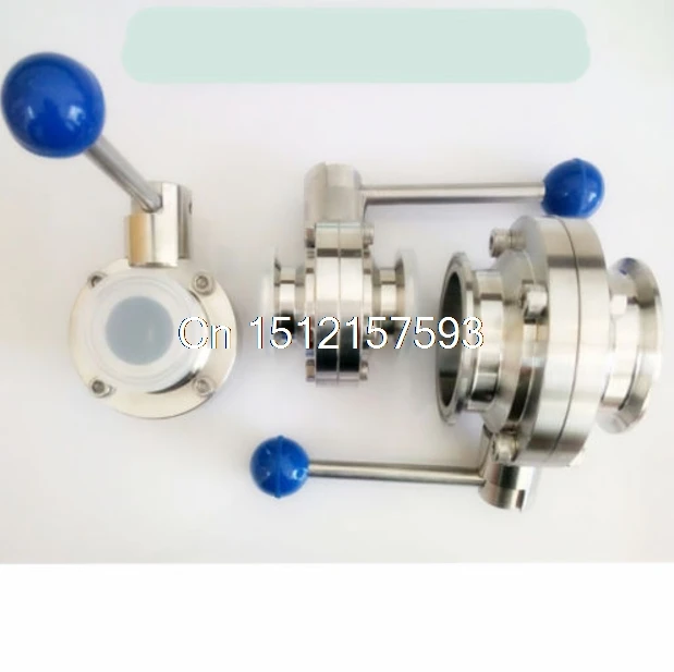 

3/4" 19mm New Sanitary Butterfly Valve SS304 Tri-Clamp Beer Dairy Product