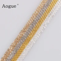 5mlot 0 3x1 3x1 3mm metal necklace chains silverrose gold color bulk iron for diy jewelry accessories