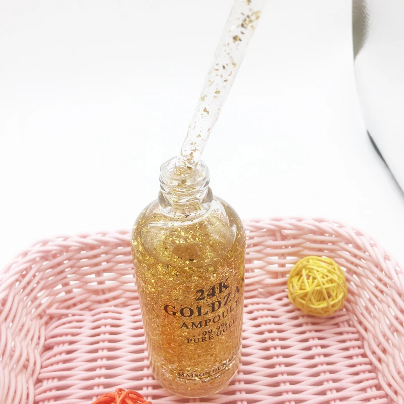 Корейская косметика 99% 24K Золотая фольга Сыворотка для лица высокая концентрация эссенция для кожи антивозрастной увлажняющий отбеливающий крем для лица