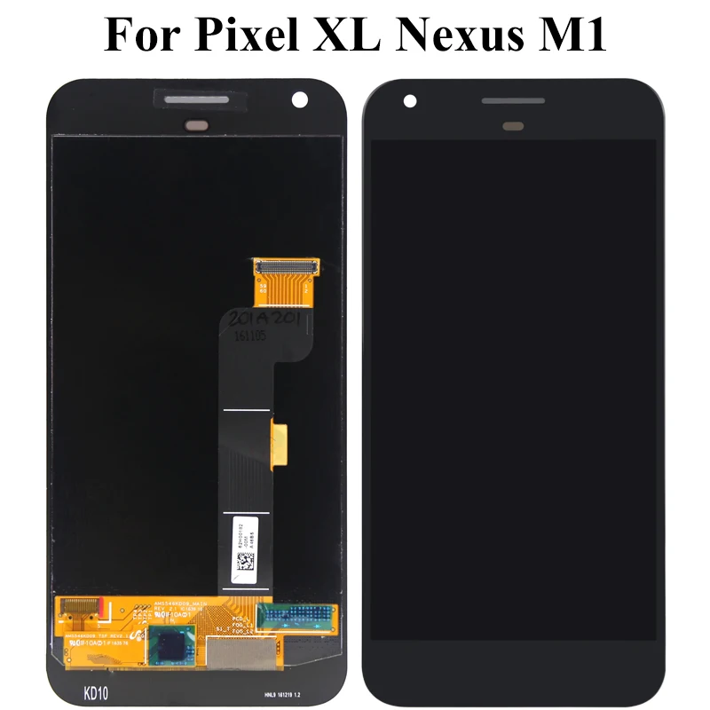 5 ''черный белый OEM высокий экран для HTC Google Pixel XL LCD Nexus M1 ЖК-дисплей дигитайзер