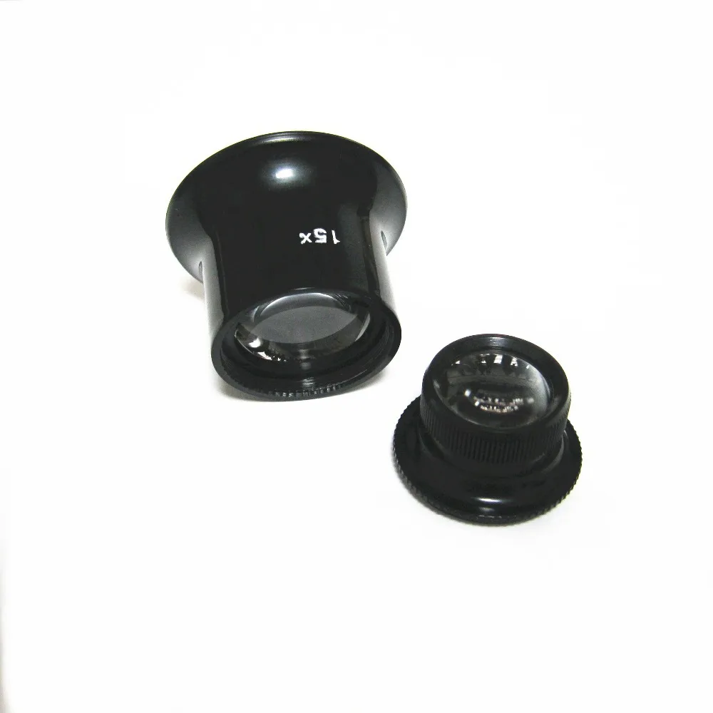 Новое поступление 15X увеличительное стекло для глаз 8505 дюймов двойной лупы лупа