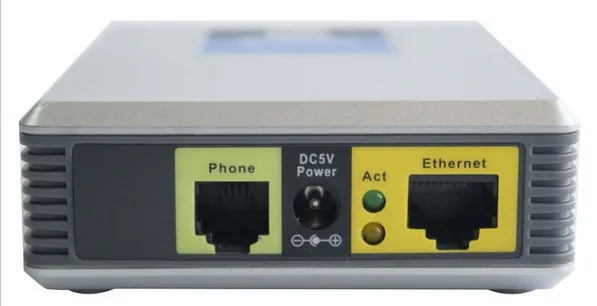 Оптовая продажа 5 шт./партия разблокированный телефонный адаптер 1 FXS VoIP шлюз LINKSYS