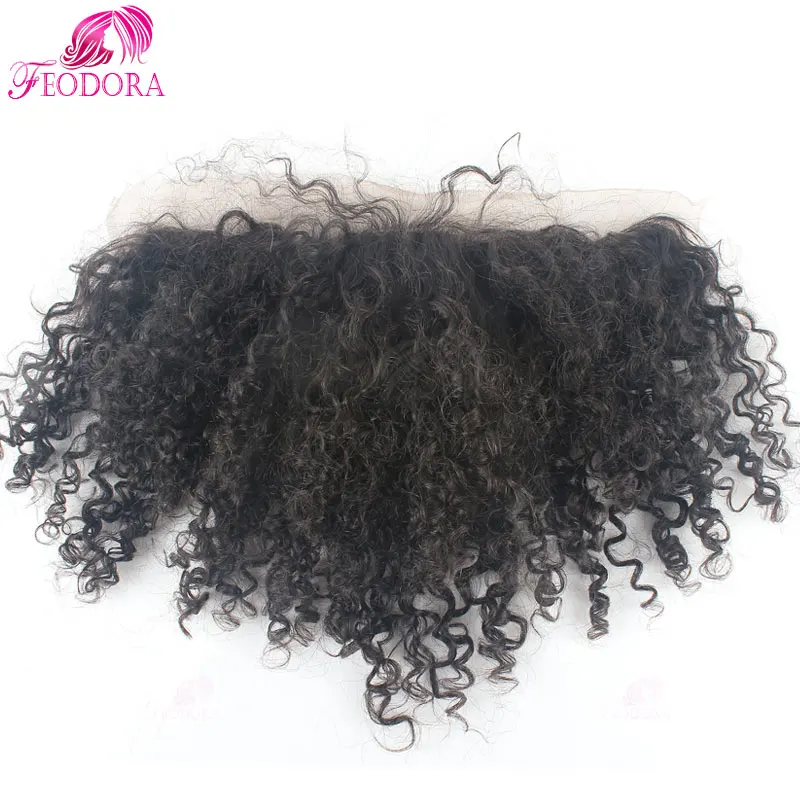 Полное Кружева Фронтальная Закрытие 13x4 Вьющиеся Волны Человеческих Волос