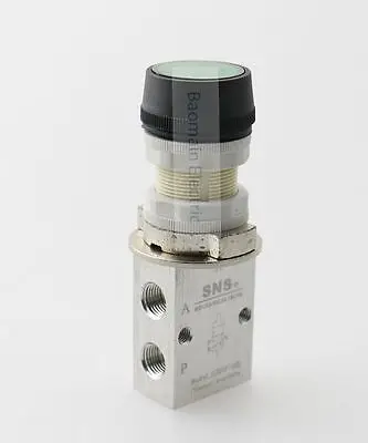 1/8" PT Thread Three Way Two Position Momentary Mechanical Valve S3PF-06