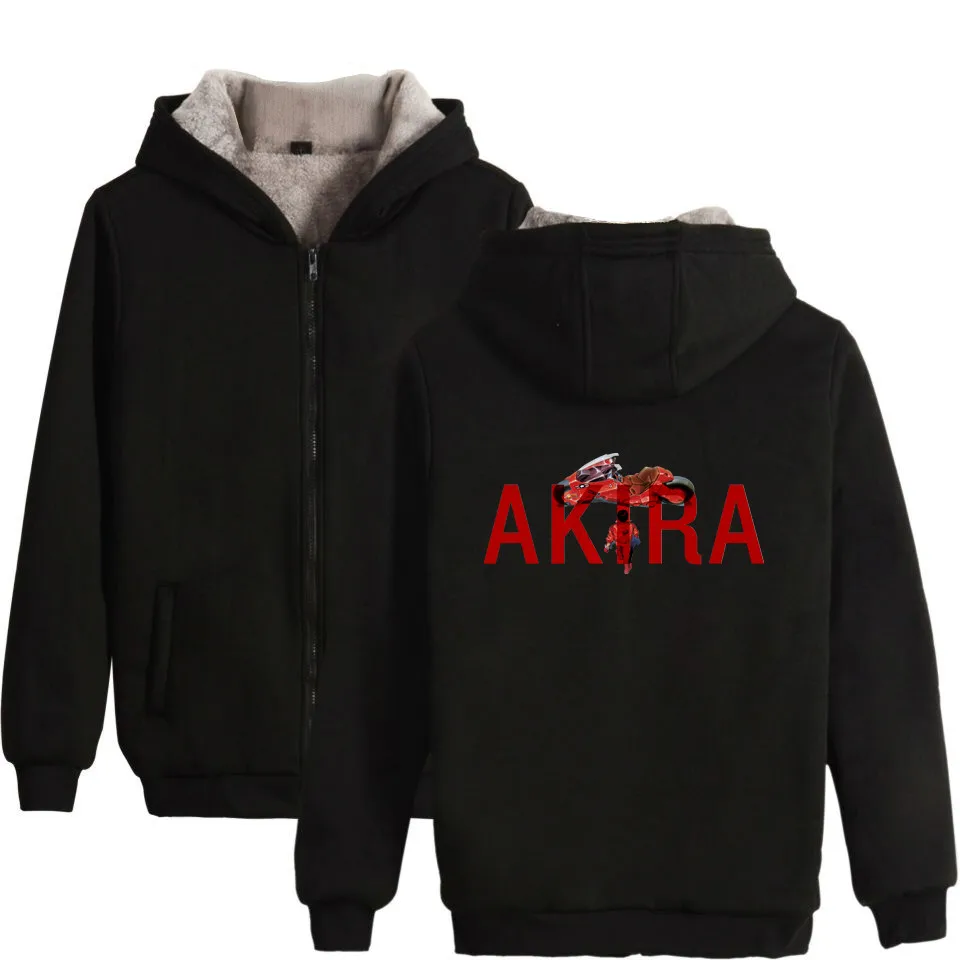 Зимняя Толстовка Capsule Akira Флисовая теплая куртка плотное пальто забавные