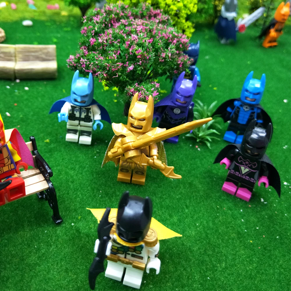 Мстители Endgame Супер Герои Бэтмен Legoings Bathrope Джокер Радуга строительные блоки